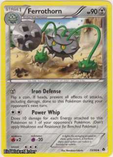   Ferrothorn Uncommon Pokemon Card Black & White Emerging Powers  