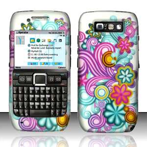 Hard SnapOn Phone Cover Case FOR Nokia E71x E71 AT&T Flower PB  