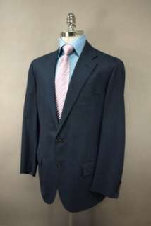 Ralph Lauren Polo Blue Label Italy Charcoal w/Blue Pinstripe S/B Suit 