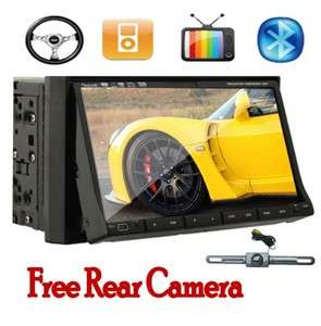   HD 2 Din 7 Car Stereo DVD Player Bluetooth Radio TV Ipod+Free Camera