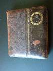 1897 ANTIQUE GORGEOUS PRAYER BOOK LEATHER COVER