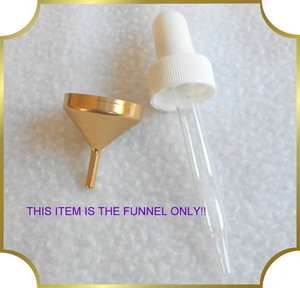 Gold Metal Perfume Bottle Atomizer Refill Funnel ONLY 1  