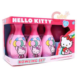 Sanriio Hello Kitty Kids Pink Bowling Set  Licensed  