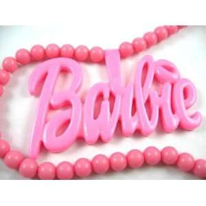   NEW NICKI MINAJ BARBIE Pink Pendant w/ 18 Ball Chain Large Jewelry