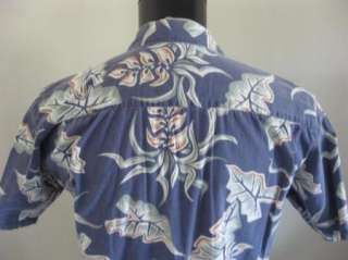Mens LOCAL MOTION Cotton Floral Aloha Hawaiian Shirt M  