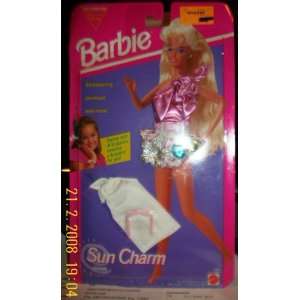 com Barbie Sun Charm Fashions Shimmering Swimsuit and Charm Bracelet 