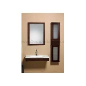  Bathroom Vanity Set W/ Single Hole Glass Faucet Deck, Wood Framed 