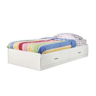 Logik Twin Bed   Pure white.Opens in a new window
