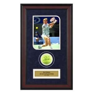  Boris Becker 1991 Australian Open Framed Autographed Tennis 