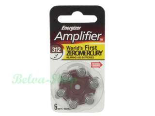 Energizer Amplifier Hearing Aid Batteries (AZ312)  