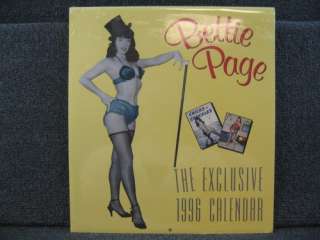 BETTIE PAGE 1996 Pin Up Calendar Avalanche NEW SEALED  