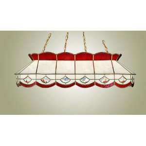  Z lite Billiard Table Lighting With White Swirl Glass And 