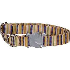  Bison Pet Bulldog Cabana Stripe Adjustable Dog Collar Pet 