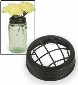 FLOWER FROG LID fits Masons Patent or Ball Canning Jar  