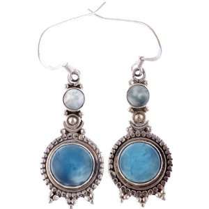  Blue Chalcedony Earrings   Sterling Silver Everything 