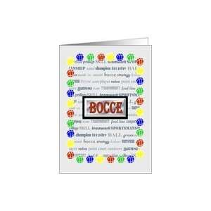  Bocce Theme card, any occasion Card Health & Personal 