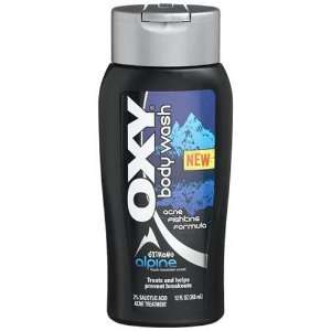 Oxy Body Wash, Acne Fighting Formula, Extreme Alpine, 12 Ounce Bottles 