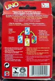 UNO CARD GAME CARDS SEALED WITH DIRECTIONS IN BOX  
