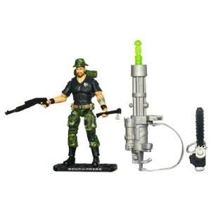   Booney Hat, Chainsaw, Shotgun, Hatchet, Missile Launcher with Green