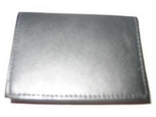 BLACK THIN LEATHER 6 CREDIT CARDS HOLDER SMALL WALLET68  