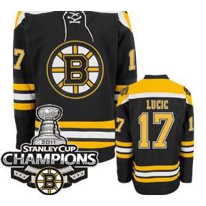 EDGE Boston Bruins Authentic NHL Jerseys Milan Lucic Home Black Hockey 