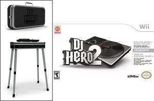   DJ Hero 2 Bundle   Turntable + Game + Case/Stand 047875961821  