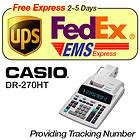 New CASIO DR 270HT Electronic Calculator + Printerpaper 20EA 