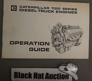 CAT Caterpillar 1100 Series Diesel Truck Engine Operation Guide Manual 