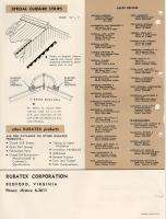 Techumbre de 1962 de RUBATEX del catálogo de AMIANTO tiras de cierre