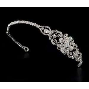  Ciara Rhinestone Silver Plated Bridal Headband Beauty