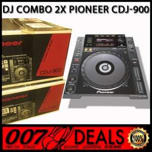 2x NEW PIONEER CDJ 900 CD PLAYERS MIXER COMBO PACKAGE USB PRO DJ PRO 