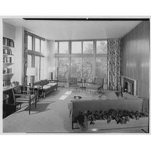   Brookdale Rd., Stamford, Connecticut. Living room, to window 1953
