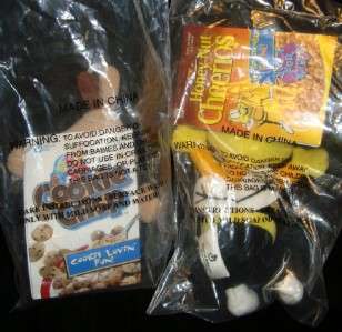   NUT CHEO BUZZ COOKIE CRISP CROOK CEREALS STUFFED TOYS 5 NEW  