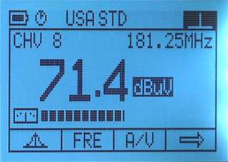 CATV Meter Cable Digital/Analog TV/QAM 46 870MHZ Spectrum Analysis 