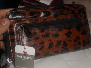 Mundi My Big Leopard Checkbook Wallet  