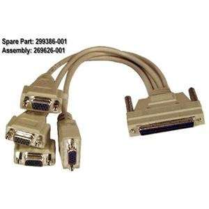  Compaq Video Cable ( Splitter 4 Port ) for STB Quad video 