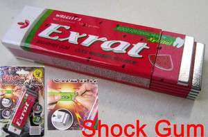 Exrat Electric Shock Chewing Gum Prank Joke Gag Trick Toy  