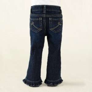 NWT The Childrens Place Ruffle Flare Stretch Jeans 3T  