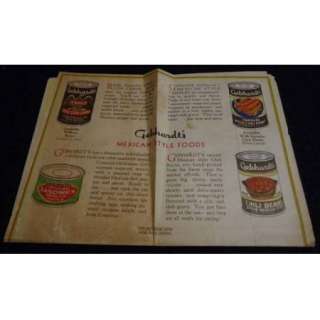 c1930s GEBHARDTS Chili Powder Brochure SAN ANTONIO TX  