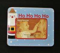 Christmas Santa 4 x 6 Photo Tin Gift Candy Cookie Box  