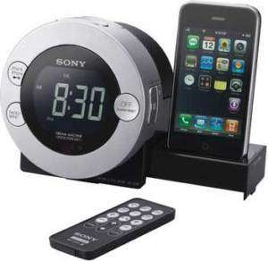 SONY AM FM CLOCK RADIO IPOD IPHONE DOCK NEW in BOX  
