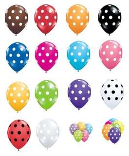   BALLOONS choose colors black white red berry blue ladybug lime clear