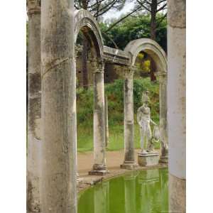  Hadrians Villa, Canopus Canal, Tivoli, Lazio, Italy 