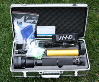 35 Watt Rechargeable HID Flashlight 2500 LM & Lens  