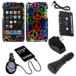 Car Charger Adapter + USB Travel Charger Adapter + 3.5mm Cassette Tape 