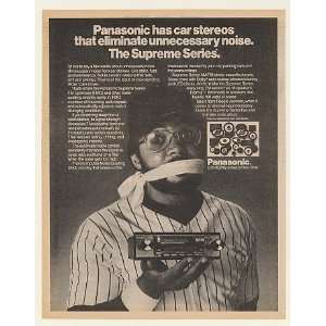  1981 Reggie Jackson Panasonic Supreme Car Stereo Print Ad 