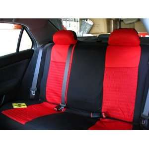   Universal CAR Seat Covers Red/ Black Bench Seat Cover Automotive