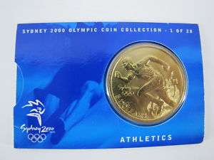 Sydney 2000 OLYMPIC COIN Collection 1 of 28 ~ ATHLETICS  