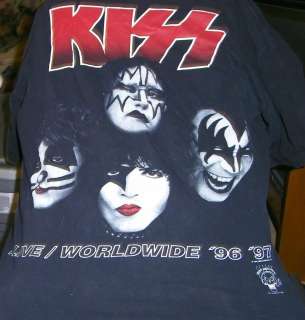 Rare KISS Catalog Alive 96/97 Cronies Concert T Shirt  