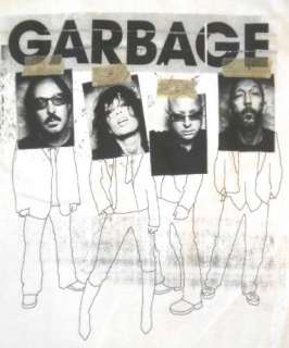 GARBAGE New XL White 2005 Concert Bleed Like Me (rock,band) Tour T 